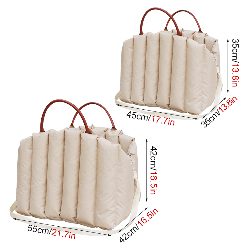Pet Dog Bag Is Portable and Comfortable for Travel Luxury Handbag Winter Warm Removable Portable Outdoor Travel Safety Seat Bag