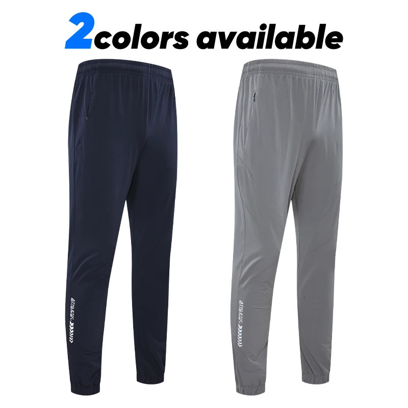 Custom Quick Dry Sports Jogging Pants with Zipper Pockets Mens Casual Trousers Solid Sweatpants Running Fitness Gym 5576 241104