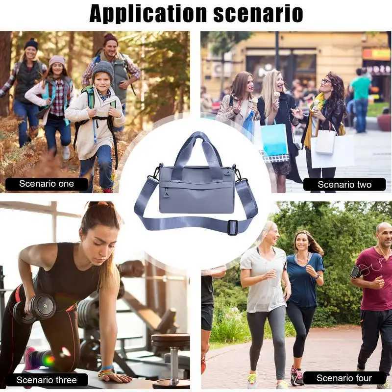 Small Gym Bags Multipurpose Zippered Fitn Bags Outdoor Tote Bag With Shoulder Straps Portab Crossbody Bags For HikingXJ241106