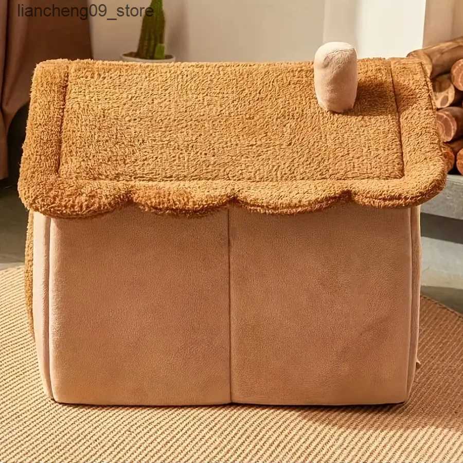 kennels pens Foldable Sleep Pet House Detachable Washable Cat Cube Hidden House Puppy Hole Sofa Pet Bed House L240910