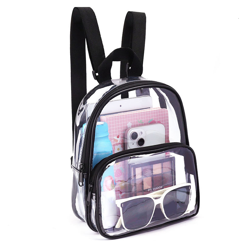 Backpack Stadium Approved Shoulder Straps, Small Clear Bag For Schools, Concerts, Work, Festivals And Sporting Events