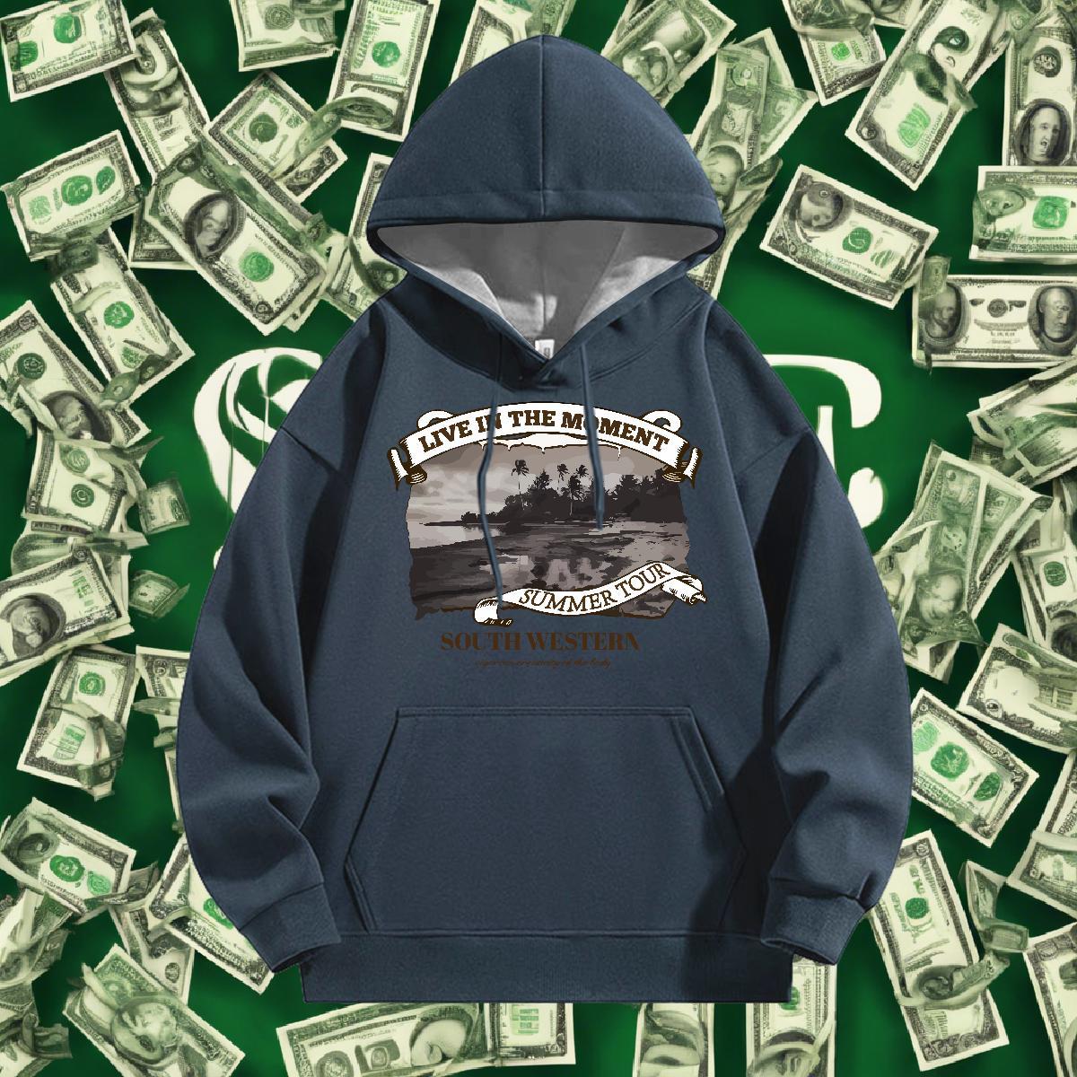 Stylist Men Sweatshirt hoodie Loose Hoodie Pullover Custom Cartoon Pullover Hoodie Hip Hop Street Long Sleeve Soft Thick Plush