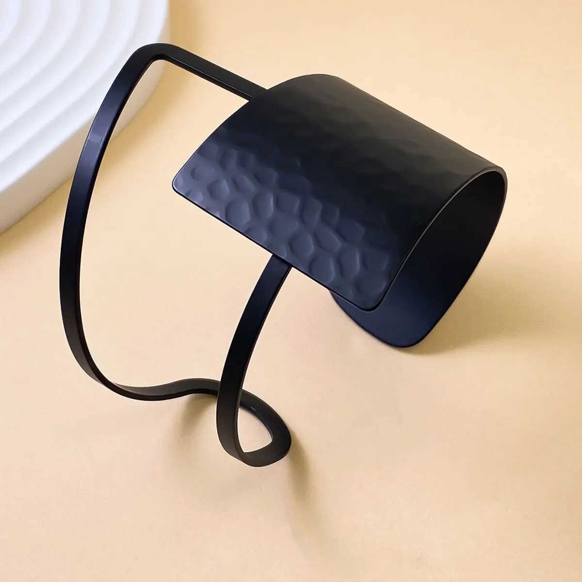 New 2-piece fashionable and simple Gite Square jewelry hollow ring bracelet set Mothers Day gift jewelry set X241106