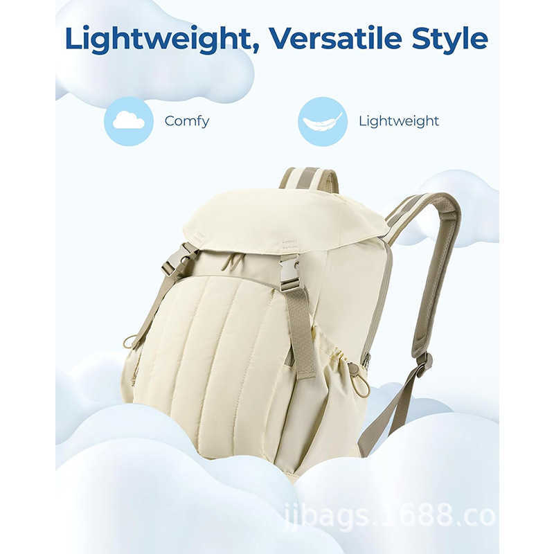 Women's Backpack Wide Opening Travel Backpack Computer Backpack Waterproof Quilted Backpack Lightweight Backpack 241115