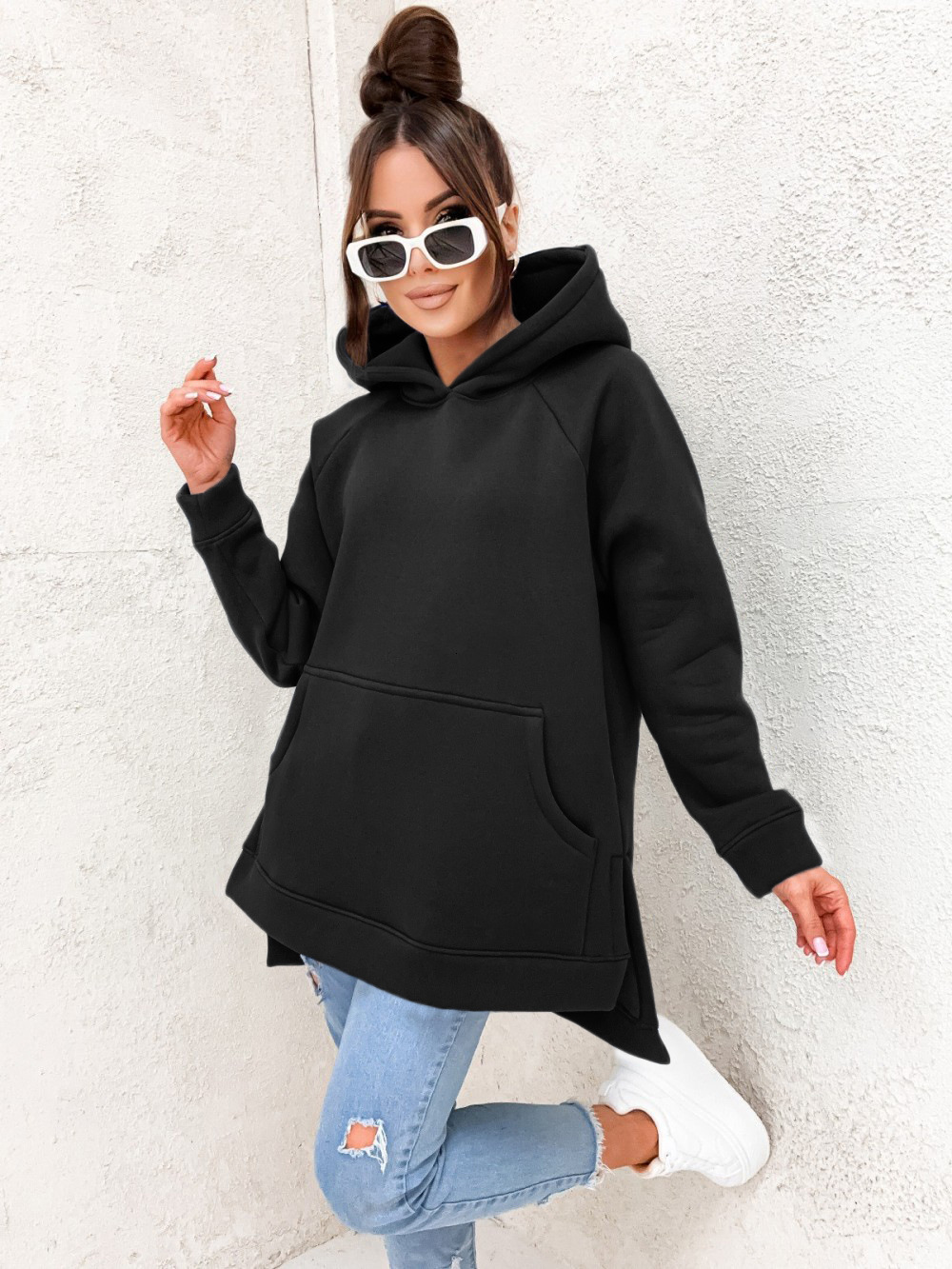 New Designer Autumn Collection Solid Color Hoodie Casual Loose Hoodie Fashion Hoodie Trendy Long Sleeve