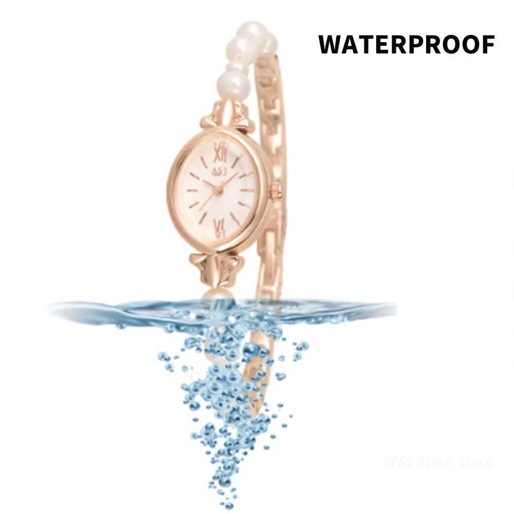 Leisure pointer quartz watch sweet and elegant watch natural freshwater pearl bracelet X241106