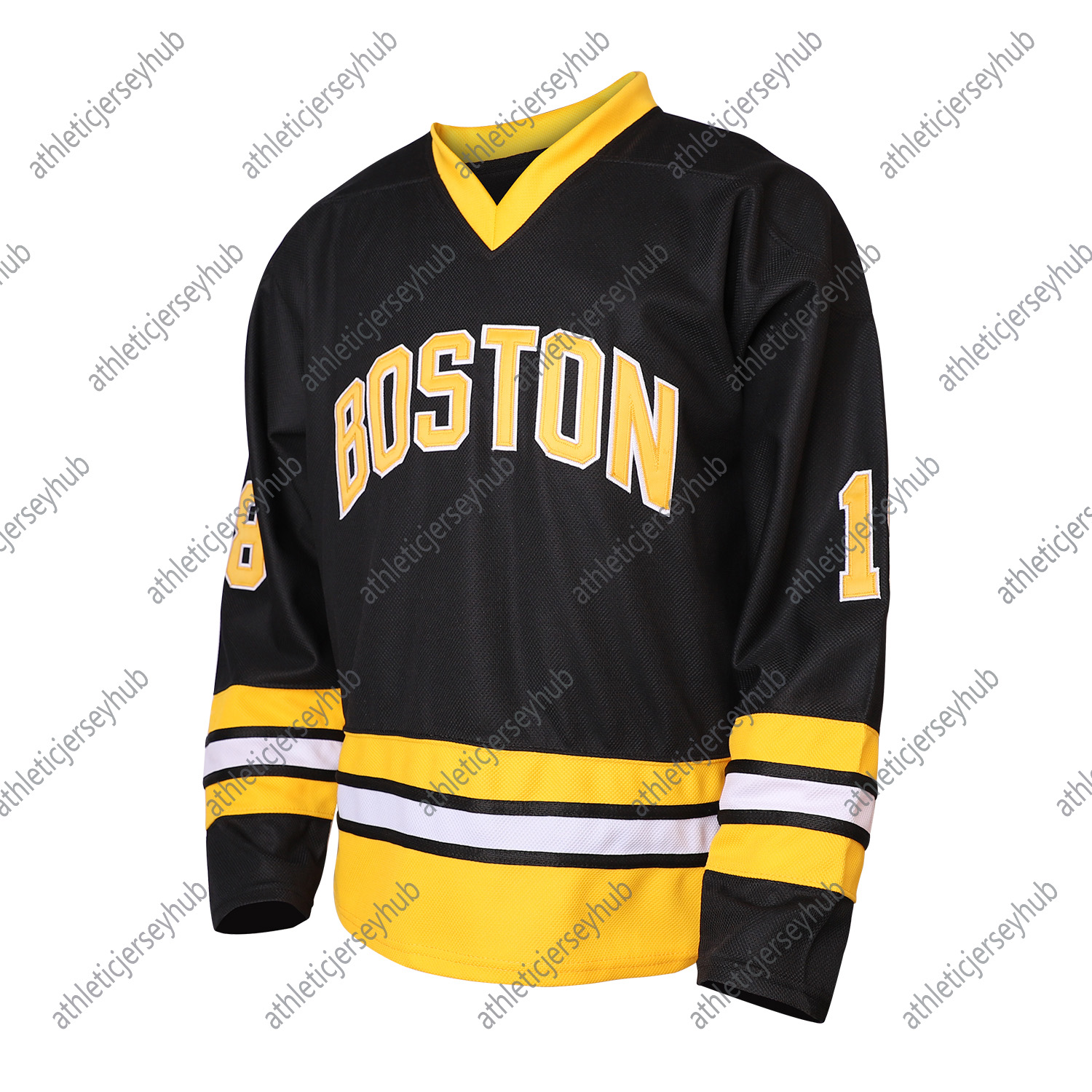 Gilmore 18 Black and Yellow Hockey jerseys Stiched Custom Name And Number