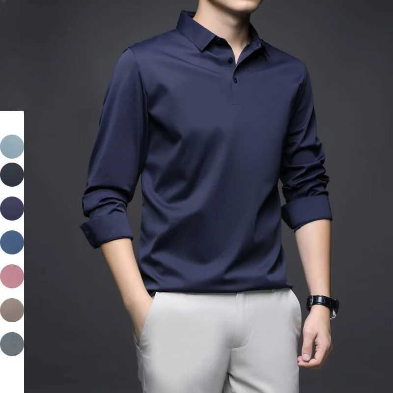 Metabolic men can wear solid color business casual clothes suitable for daily wear of T-shirts. M-4XL W241106