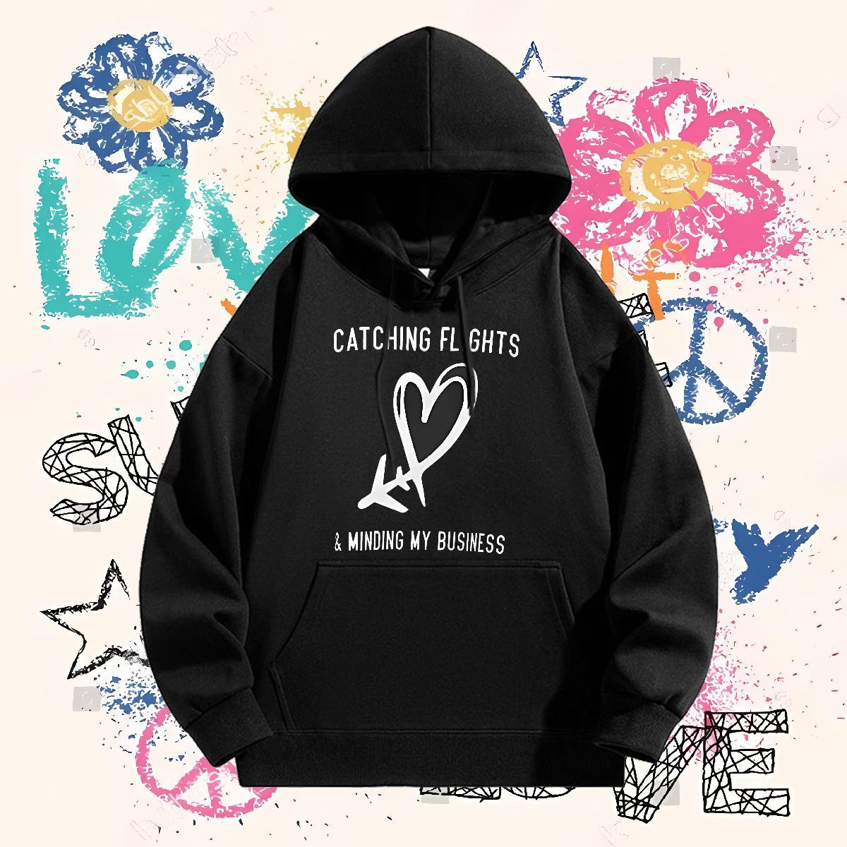 Fashion Casual Unisex Sweatshirts Breathable Long Sleeve Free Shipping Hoodie Pullover Custom Print Plus Size Clothes Hoodie High Street Hip Hop Cotto