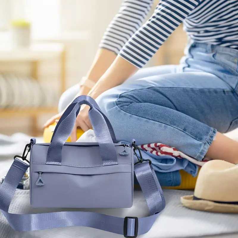 Small Gym Bags Multipurpose Zippered Fitn Bags Outdoor Tote Bag With Shoulder Straps Portab Crossbody Bags For HikingXJ241106