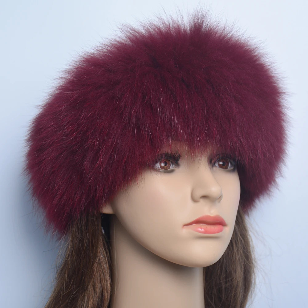 2024 genuine fox fur scarf fur headband womens winter ring fox fur scarf neck warmer good elasticity 100% natural fur muffler 241106