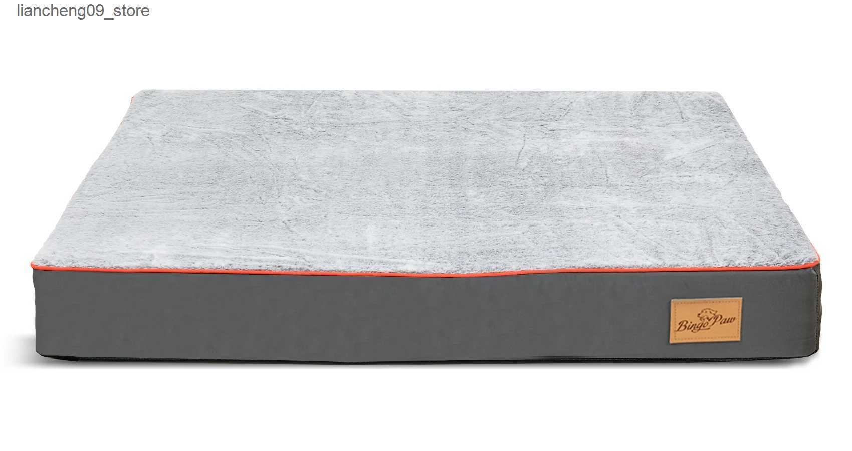 kennels pens Large orthodontic dog bed kennel memory foam waterproof pet bed with removable and washable cover and nondestructive bottom joint L240910