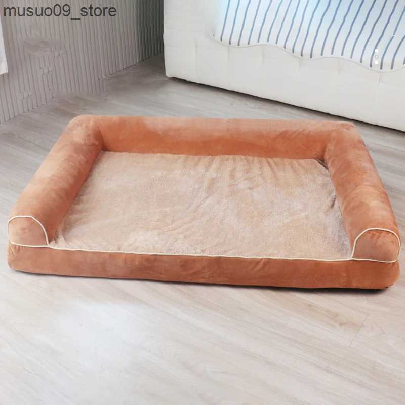 kennels pens Winter Warm Pet Bed for Small and Medium sized Dogs 3D Sponge Pet Sleep Mat Detachable Puppy Bed Dog Accessories L240910
