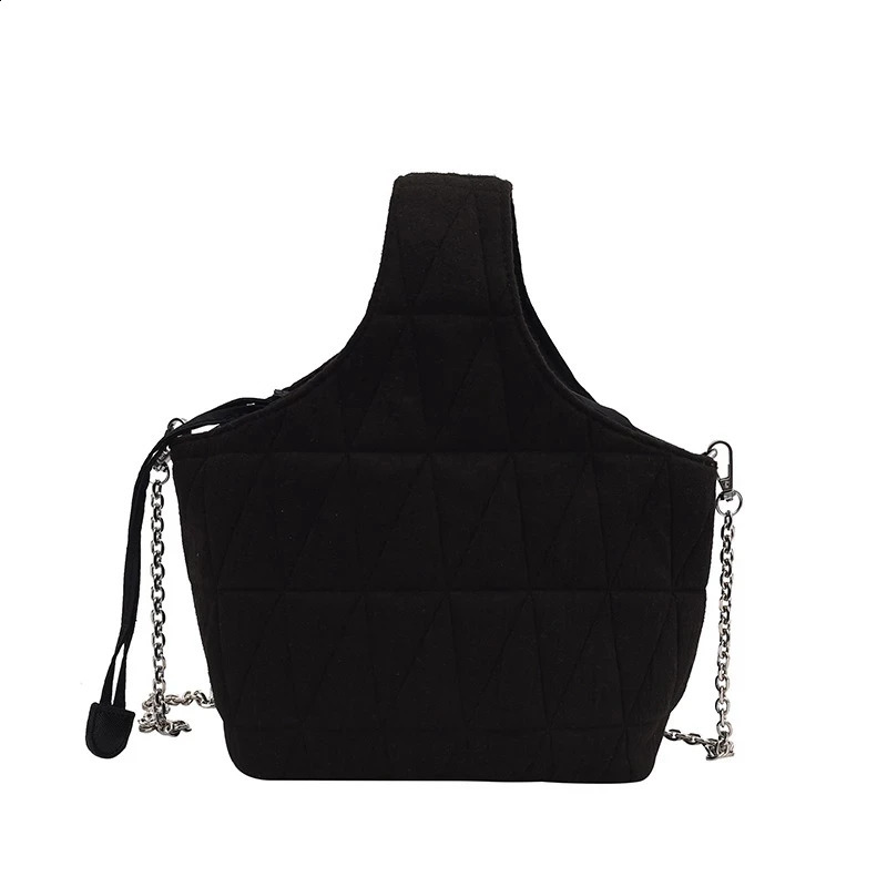 Simple All-match Winter Large Capacity Womens Fashion Messenger Bag Shoulder Cotton Jacket Bags Sling Bag In A Jacket 241105