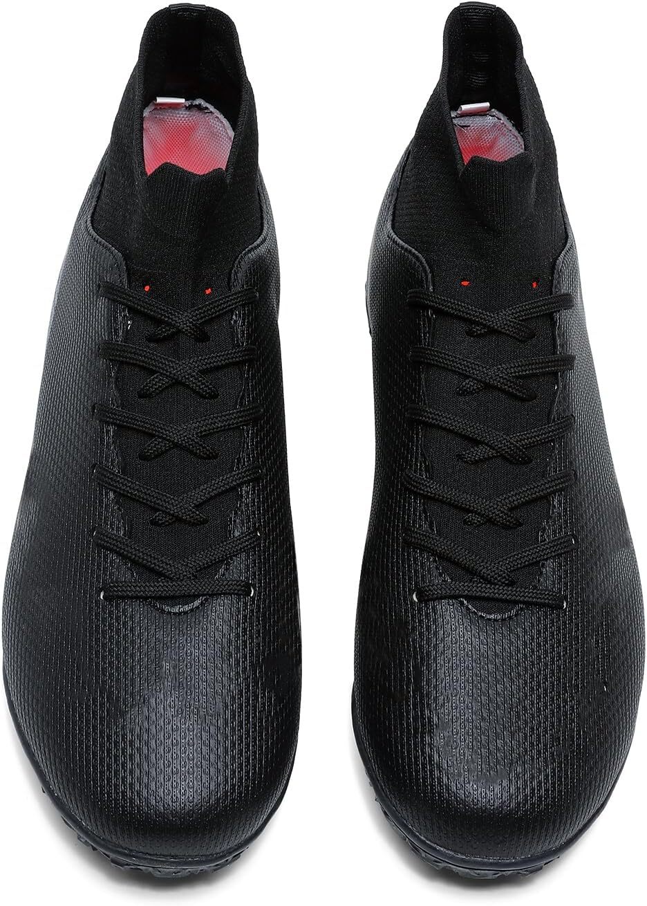 Men's Soccer Shoes Cleats Professional High-Top Breathable Athletic Football Boots for Outdoor Indoor TF/AG 3US-11US