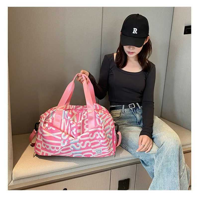 Casual Fitn Bag Large acity Dry Wet Separation Travel pack Shoe Compartment Sports Yoga Gym Bags for WomenXJ241106