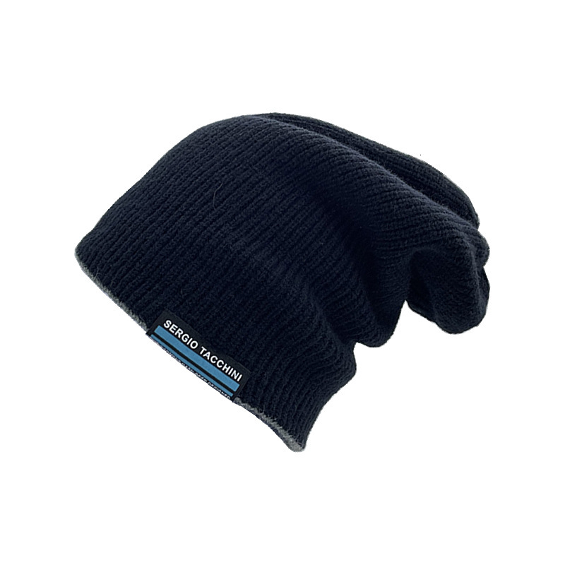High quality design, autumn new men's women's knitted cloth pullover hat, cold resistant, warm and folded winter hat