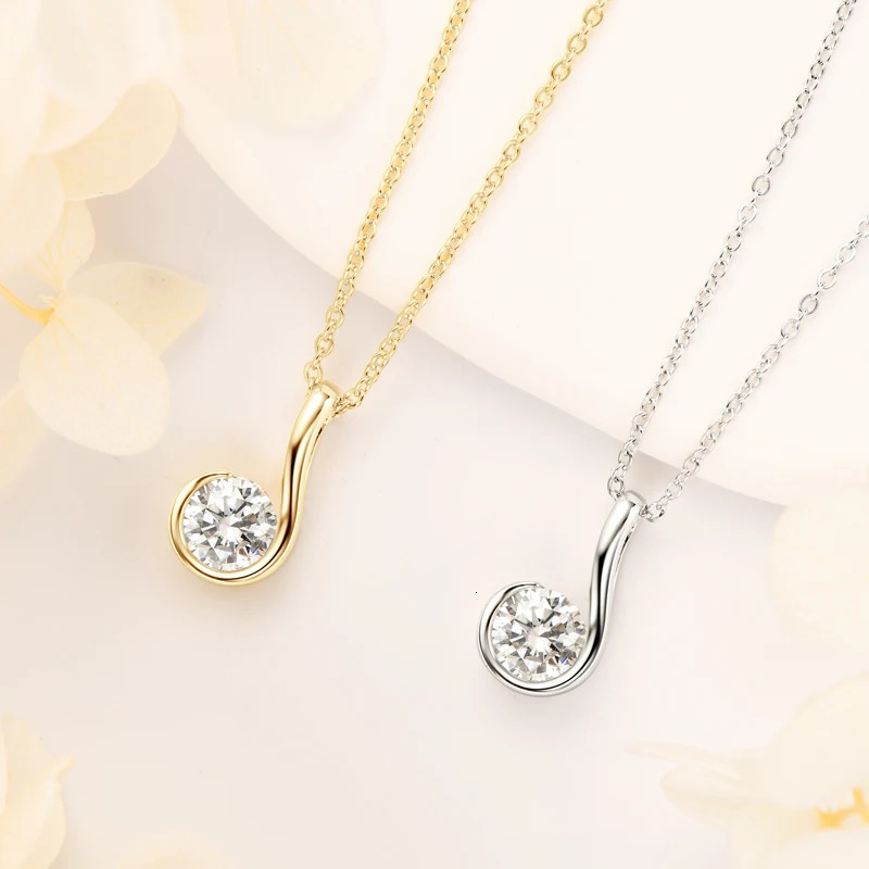 Ngy necklace Mujer 6.5mm necklace 925 sterling silver teardrop pendant necklace suitable for womens exquisite jewelry gifts 241106