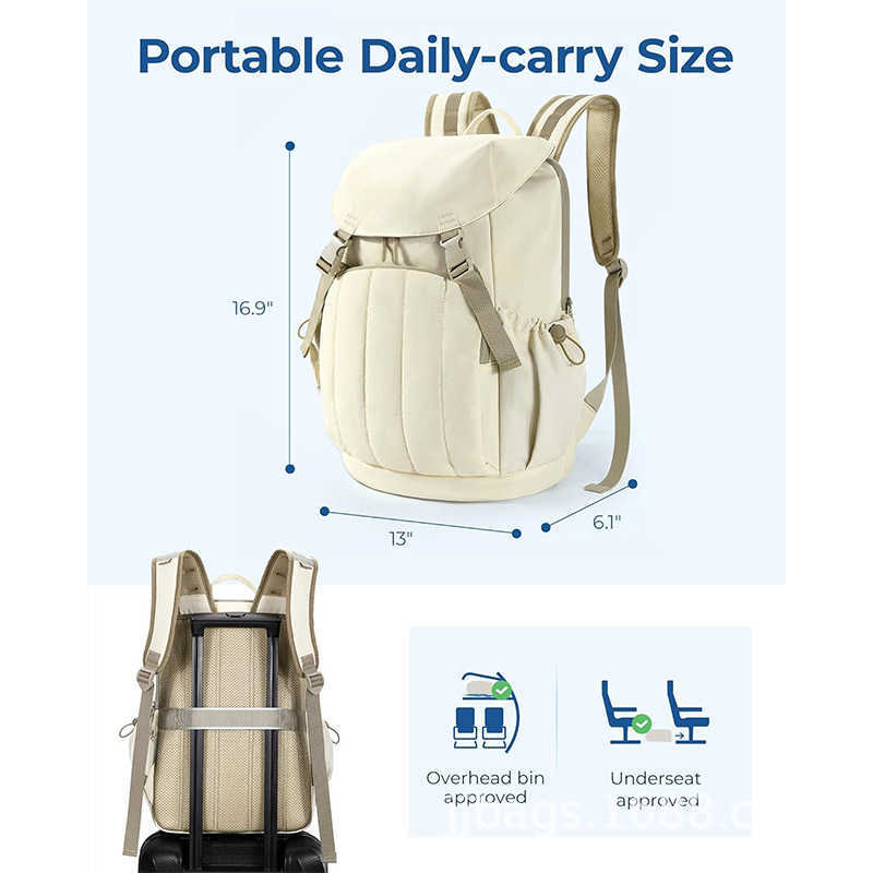 Women's Backpack Wide Opening Travel Backpack Computer Backpack Waterproof Quilted Backpack Lightweight Backpack 241115