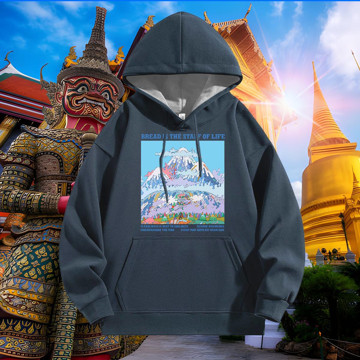 Classic Casual Hoodie Designer Couples Hoodie DIY Printed Top Hoody Sport Hooded Collar Breathable Thick Fleece