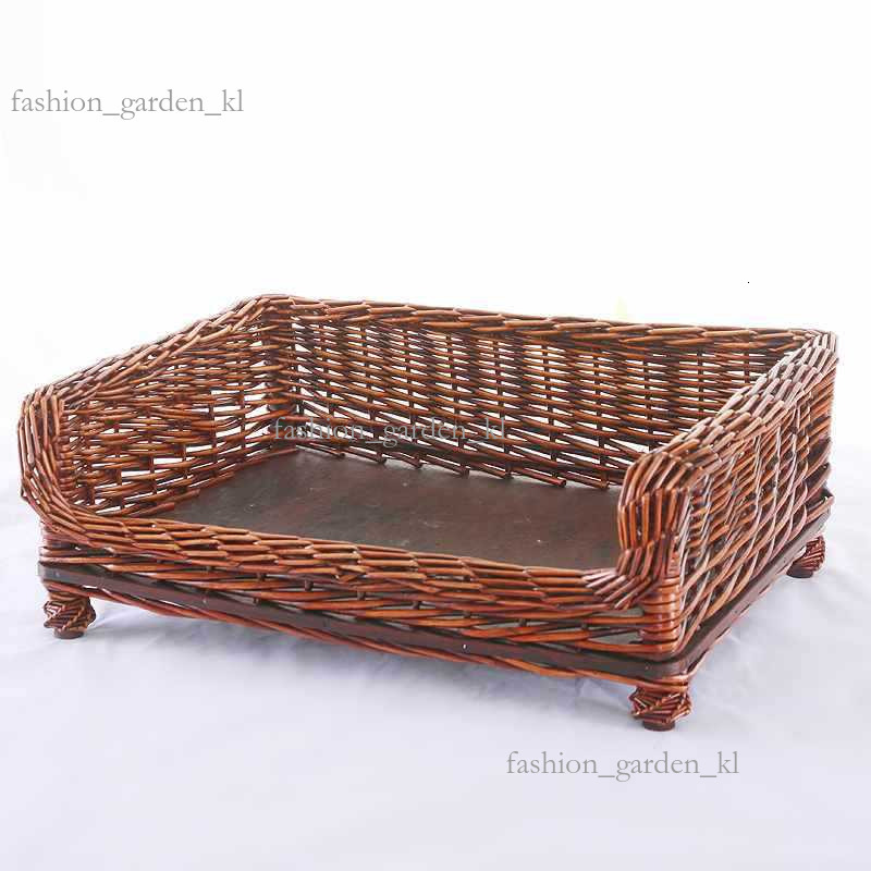 Willow Woven Dog Nest, Cane Woven Pet Nest, Teddy Gold Hair Large Dog Nest, Detachable And Washable, Suitable For All Seasons In Spring, Summer, Autum