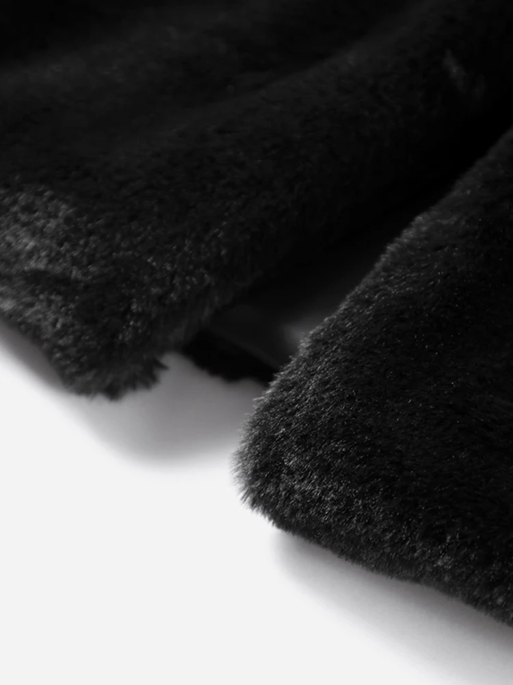 Extended Faux Fur Coat For Women To Look Thin And Mink Coats Black Hooded Warm Comfortable Winter Wholesale 241104