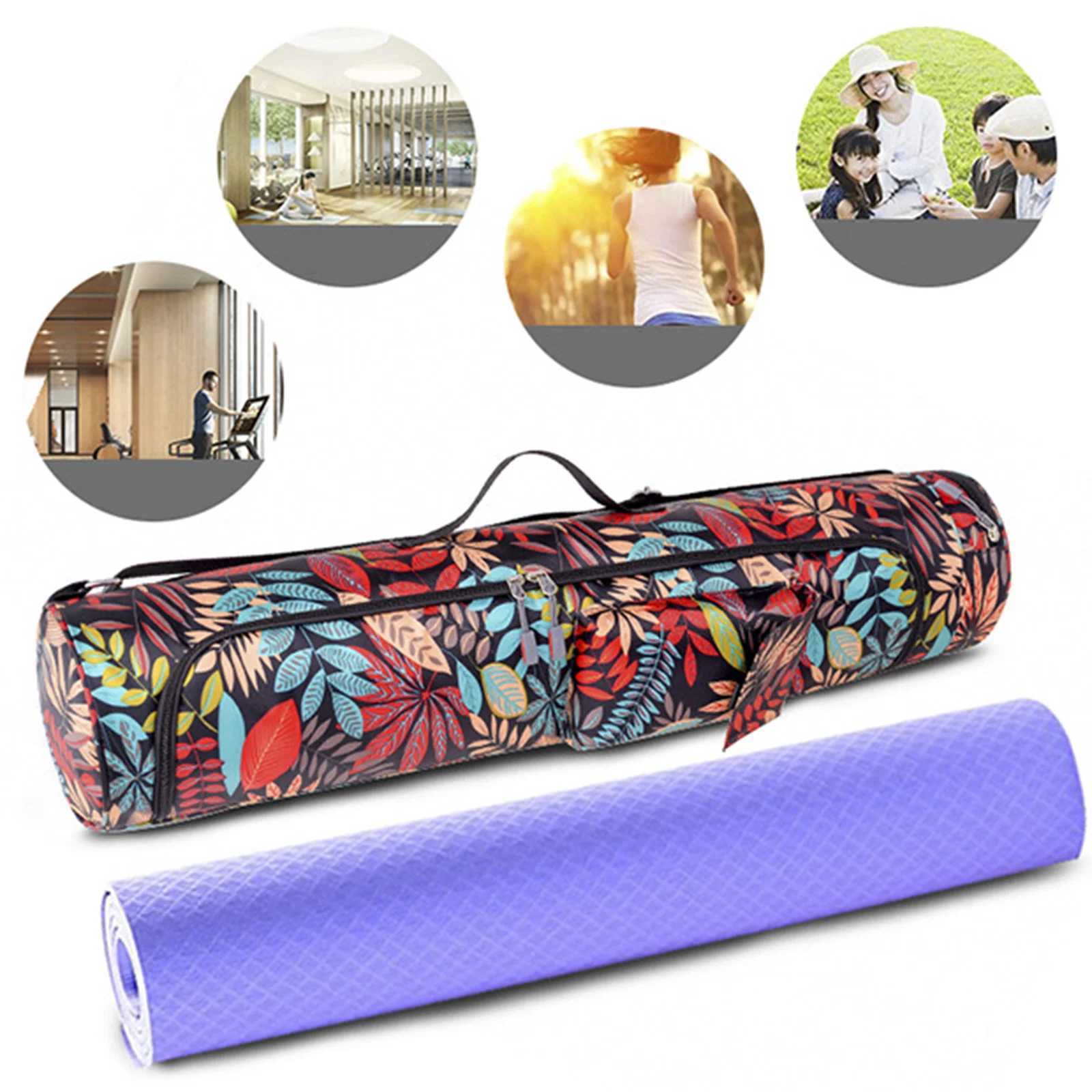 Fitn Pilates Yoga Mat Bag Gym Bags Carry Exercise Bag Large LightweightXJ241106