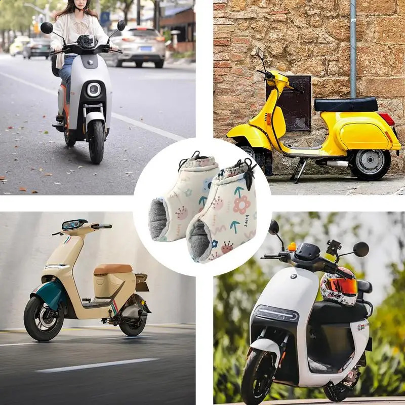 Winter Outdoor Motorcycle Handlebar Gloves Hand Protector Windproof Liner Warm Motorbike Scooter Handle Cover 241105 S25118