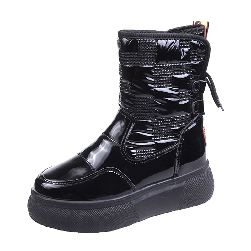 2025 New Designer Shoes Warm Fur Ankle Fur Boots Women's Snow Shoes Platform Pu Short Leather Boots Winter Thick Plush 2 White Snow Boots