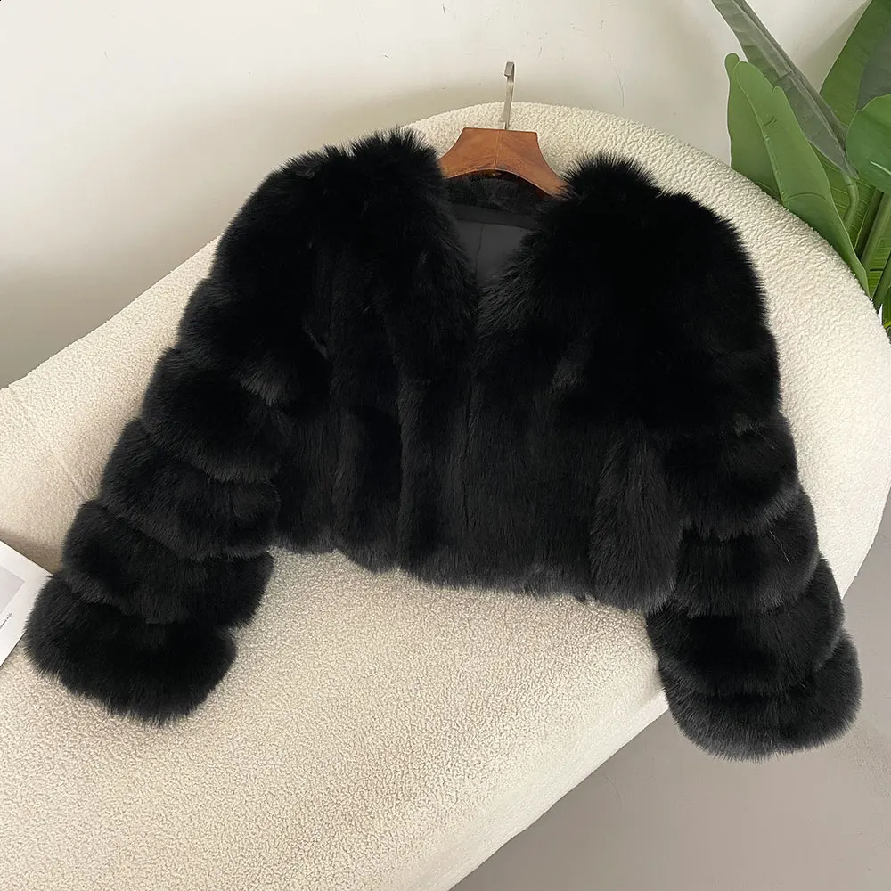 Fashion Fur Coat Artificial Winter Jacket Women Faux Collar y Outwear American Loose Thick Warm Female 241104