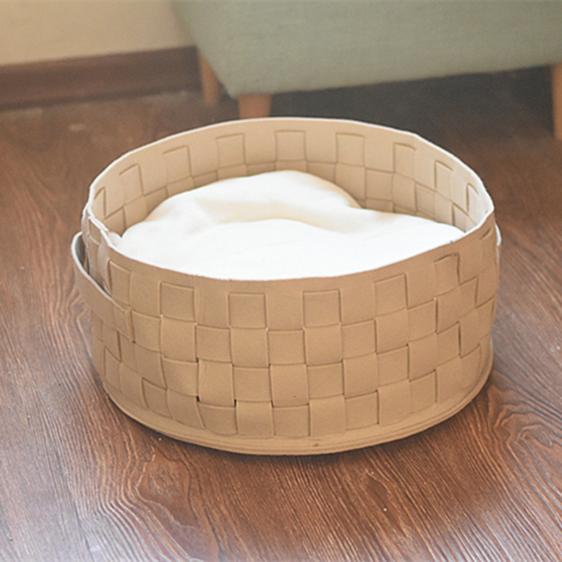 Nordic Wool Felt Cat Bed Dog Bed Cat Dog Bed Mattress Deep Sleep English Short Small Dog Winter Warmth All Year Round Universal 159