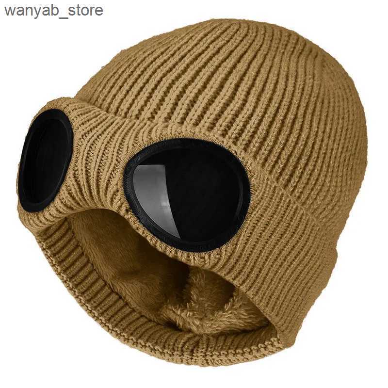 Wide Brim Hats Bucket Hats Knitted Cap Eyewear Hats Mens womens Ear Protection Woolen Hats Wool Warm Autumn Winter Outdoor Ski Pullover Cool L240910