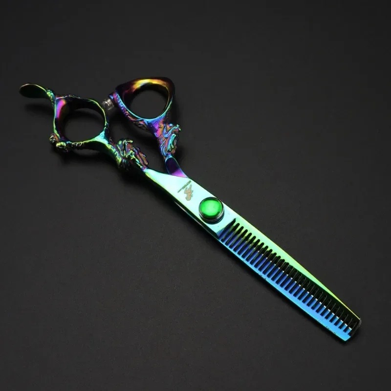 6 Inch Hair Scissors Hair Thinning Cutting Clipper Barber Scissor Hair Shears Professional Barber Shop Hairdressing ScissorsThinning Shears for Profe 