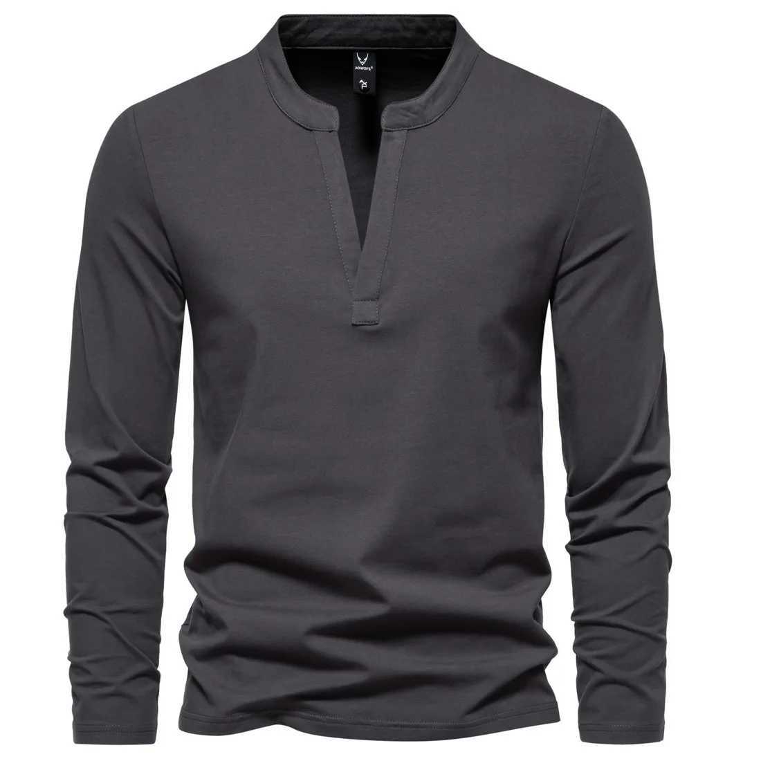 New autumn fashion mens shirt solid color long Sve slim fit cotton shirt casual hip-hop top 5XL W241106