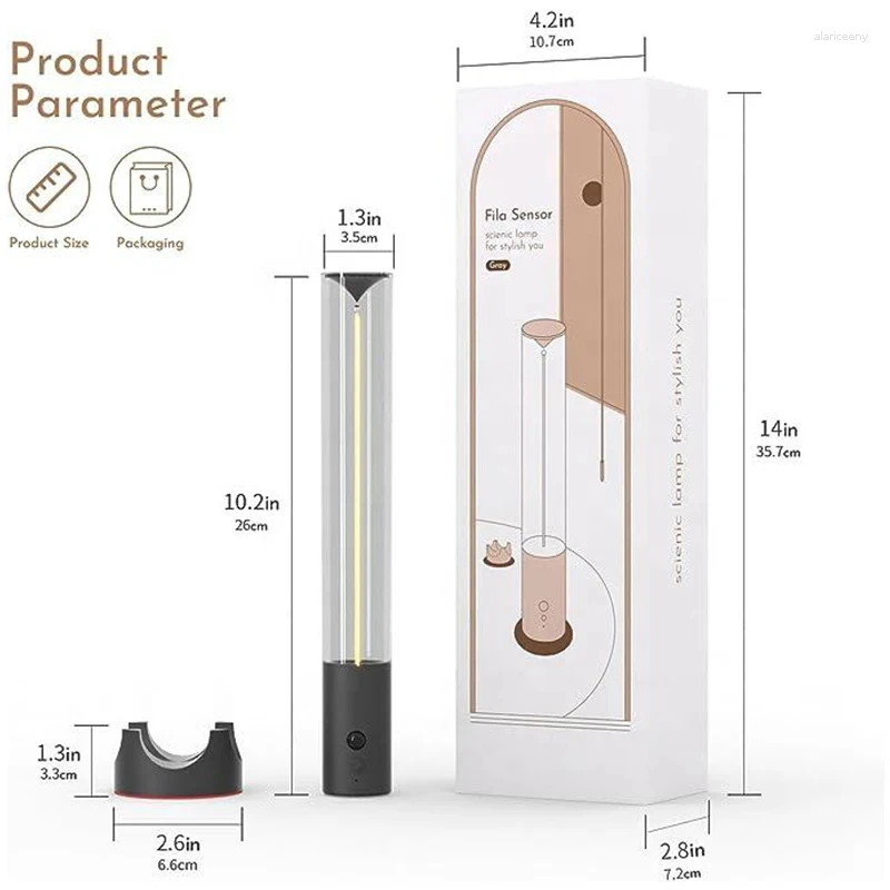 Lamps Table Portable Magnetic Body Sensor Wall Light Rechargeable USB Torch Cordless Handheld With Motion DC 5V Input YX391DJ