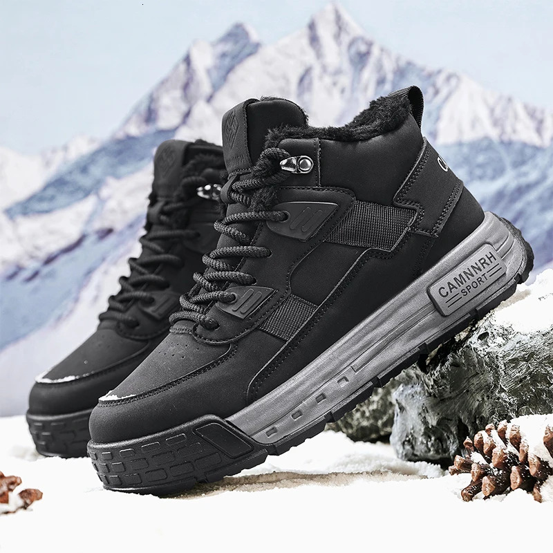 2025 New Men's Winter Men's Sports Shoes With Cotton Wear Resistant Outdoor Boots Soft, Comfortable, Warm And Comfortable Le Fu Shoes New Ed
