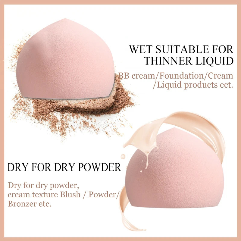 50 pieces of customized printed name cherry Darling Peach Steam Bread Beauty Egg Powder Bubble Makeup Sponge Beauty Tool Gift 241105