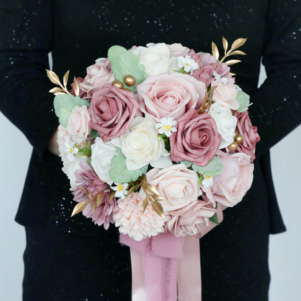 Pink Bridal Bouquets New Arrival Blush Wedding Flowers 2 Styles for Choice
