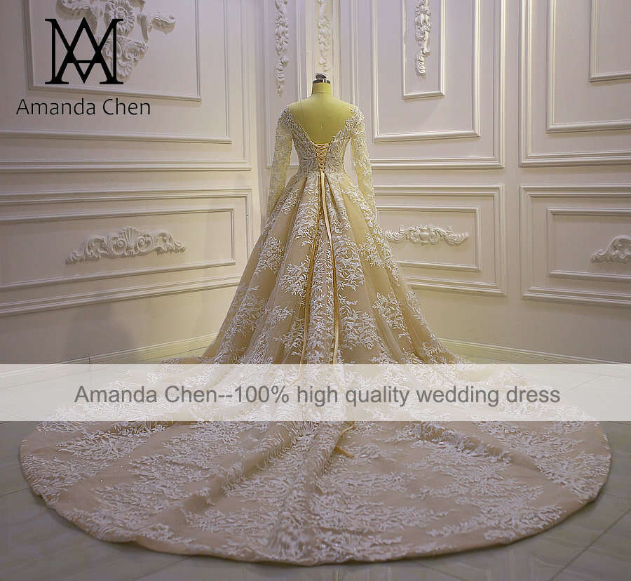 Beach Casual A-e Lace Appliqued Low Back Wedding Dress