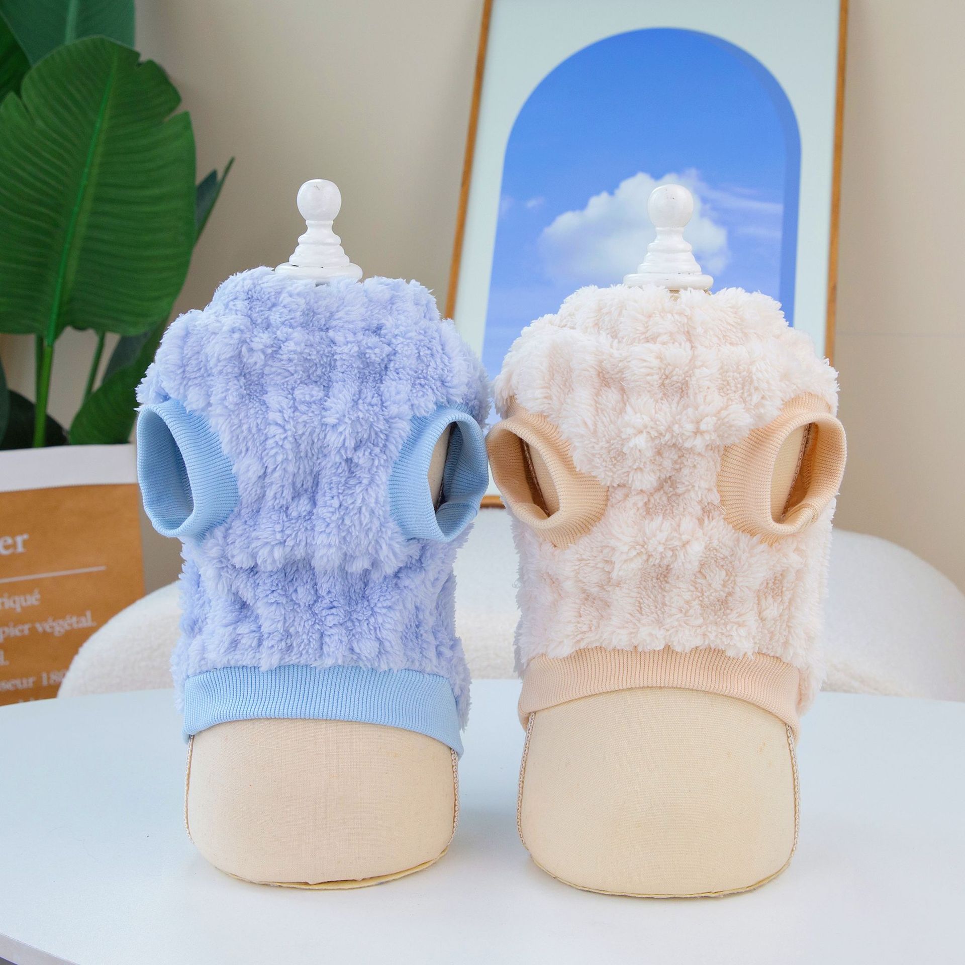 Dog Apparel Supplier Autumn Winter New Design Dog Outdoor Warm Vest Pink Simple Dog Clothes
