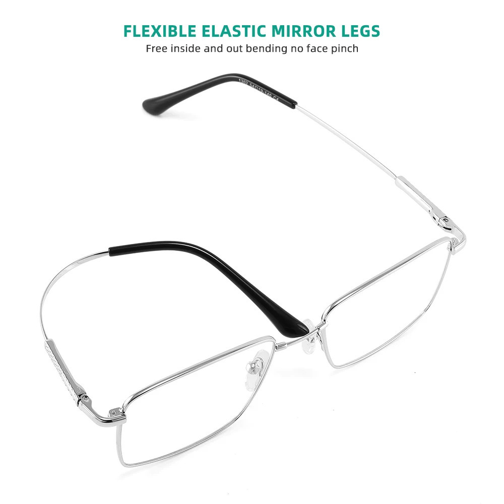 Business Alloy Pochromic Optical Eyeglass Frames Square Golden Prescription Glasses Frame Outdoor Sunglasses Women 241105