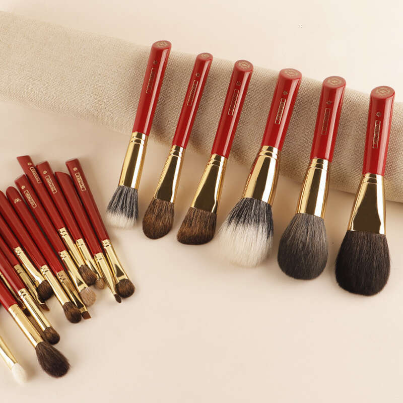 CHICHODO Urious Red Rose Series-20Pcs Set Brushes Kits Natural Hair Makeup Brush Tools