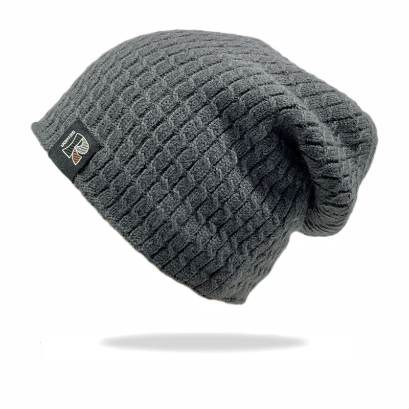 High quality design, New Thickened for Men Women, Warm and Cold proof Knitted Hat, Solid Color Hooded Hat