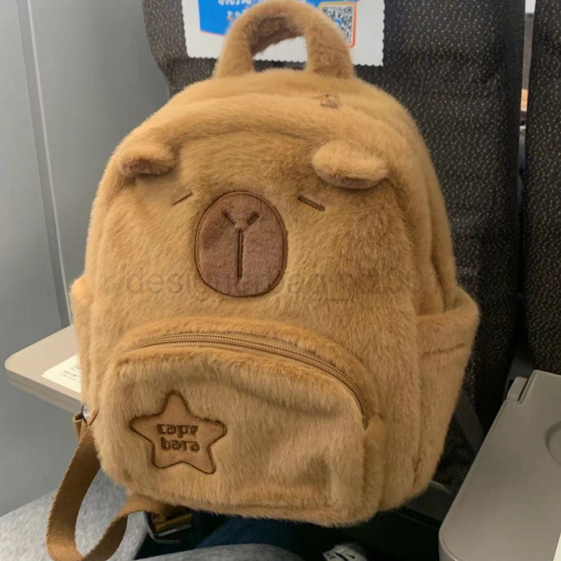Fashion Classic Bag Designer 10a Top Nikiduncks Woman Bags 2024 New Kapibala Backpack Cute Versatile Dolphin Fury for