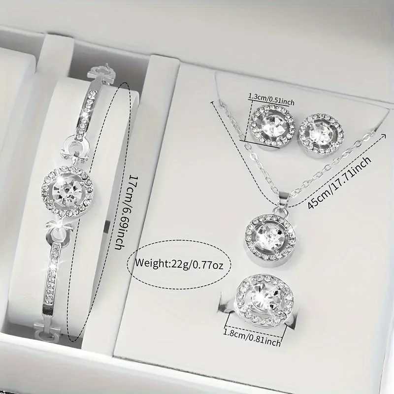 6 pieces/set of simple womens quartz watches with fashionable simple jewelry set - the best gift for wives mothers friends birthdays X241106