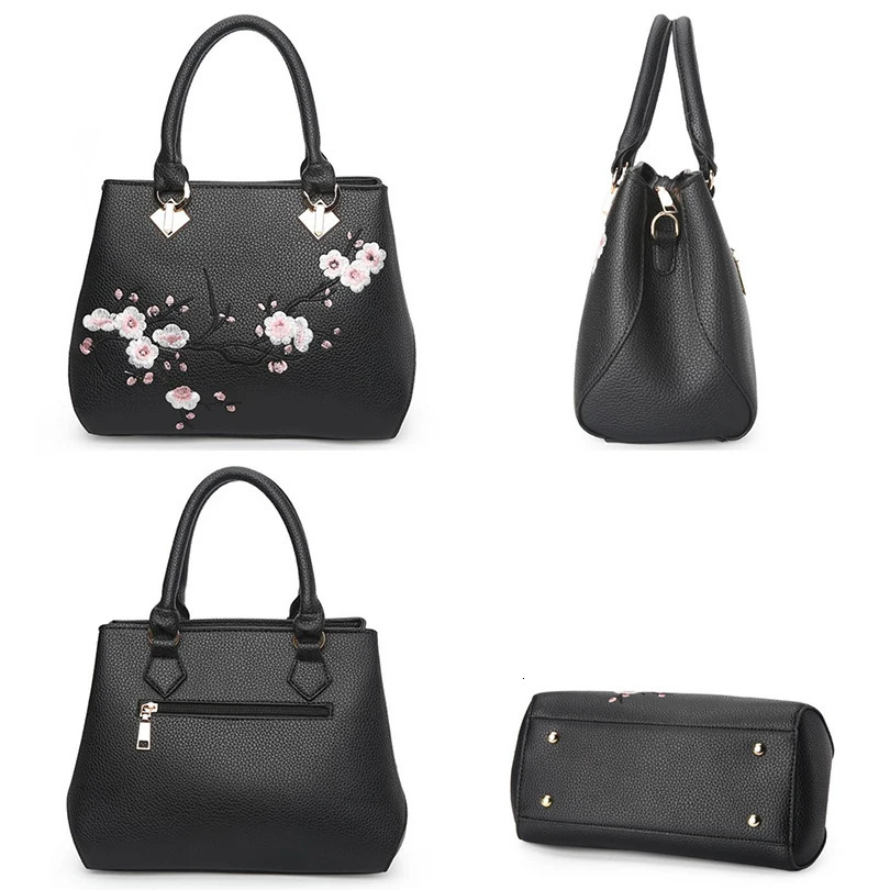TIZZYDE floral embroidery womens messenger bag cherry blossom fashion simple handbag womens er ZHP26241106