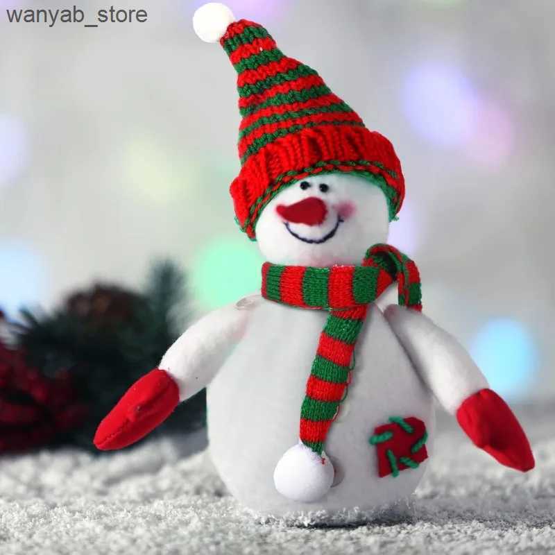 Wide Brim Hats Bucket Hats 8pcs Mini Christmas Hat Scarf Set Christmas Tree Ornaments Santa Hat Scarf Cup Bottle Xmas Doll Crafts DIY Craft Art Decora