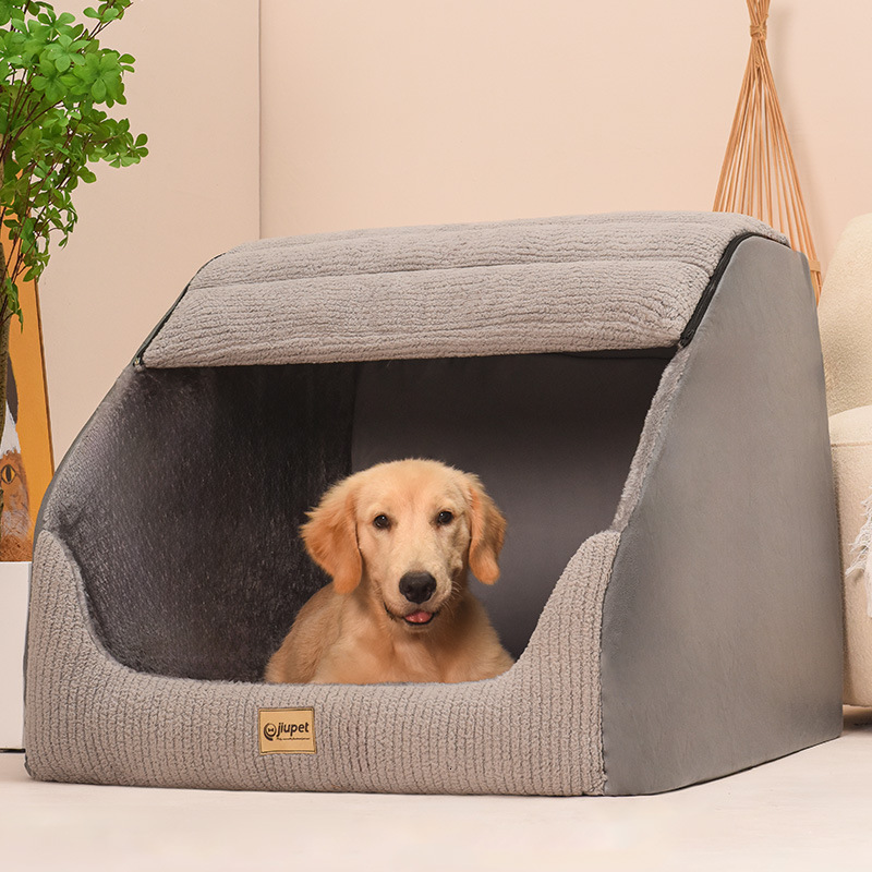 Dog House, Winter Warmth, Medium To Large Dog Fur, Removable And Washable, Dog Bed Enclosed Dog House, Dog Bed, Dog Villa, Cat House, Pet Nest 373