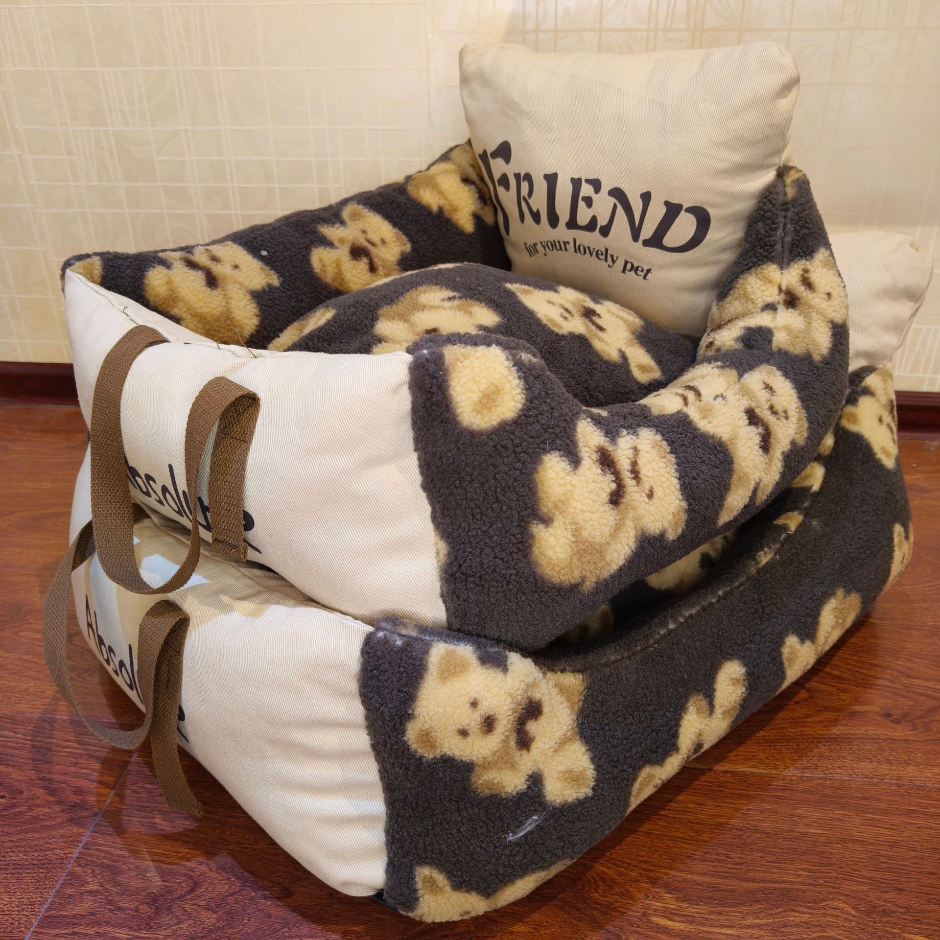 Cat's Nest Dog's Nest Winter Warmth Dog Bed Four Seasons Universal Cotton Nest Mat Pet Bed Small Dog Winter Deep Sleep Thickened 525