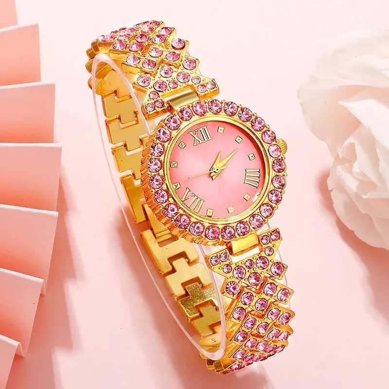 Luxury watches necklaces earrings rhinestones fashionable watches casual womens watches jewelry sets Relogio Feminino X241106